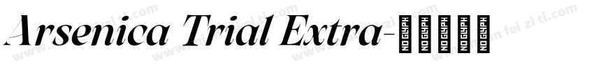 Arsenica Trial Extra字体转换